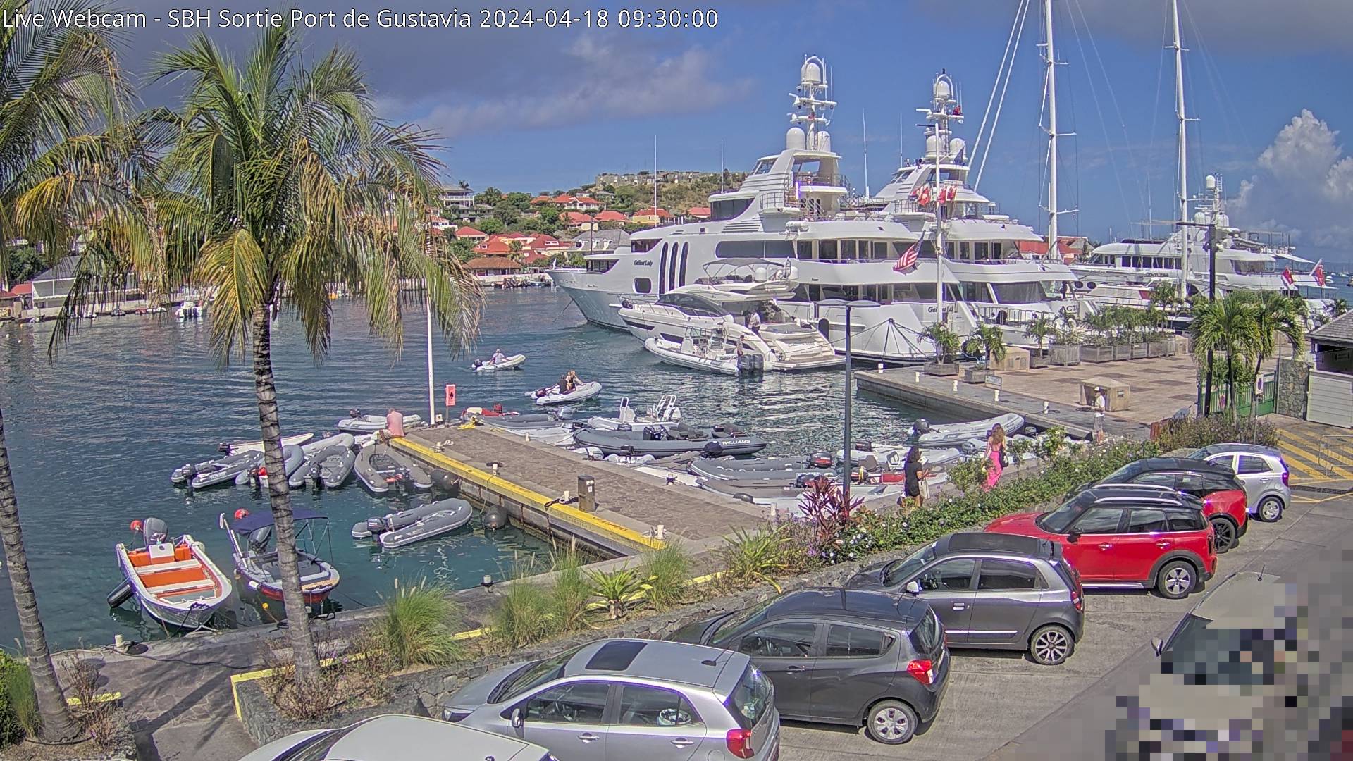Webcam Sortie Port de Gustavia St Barthelemy