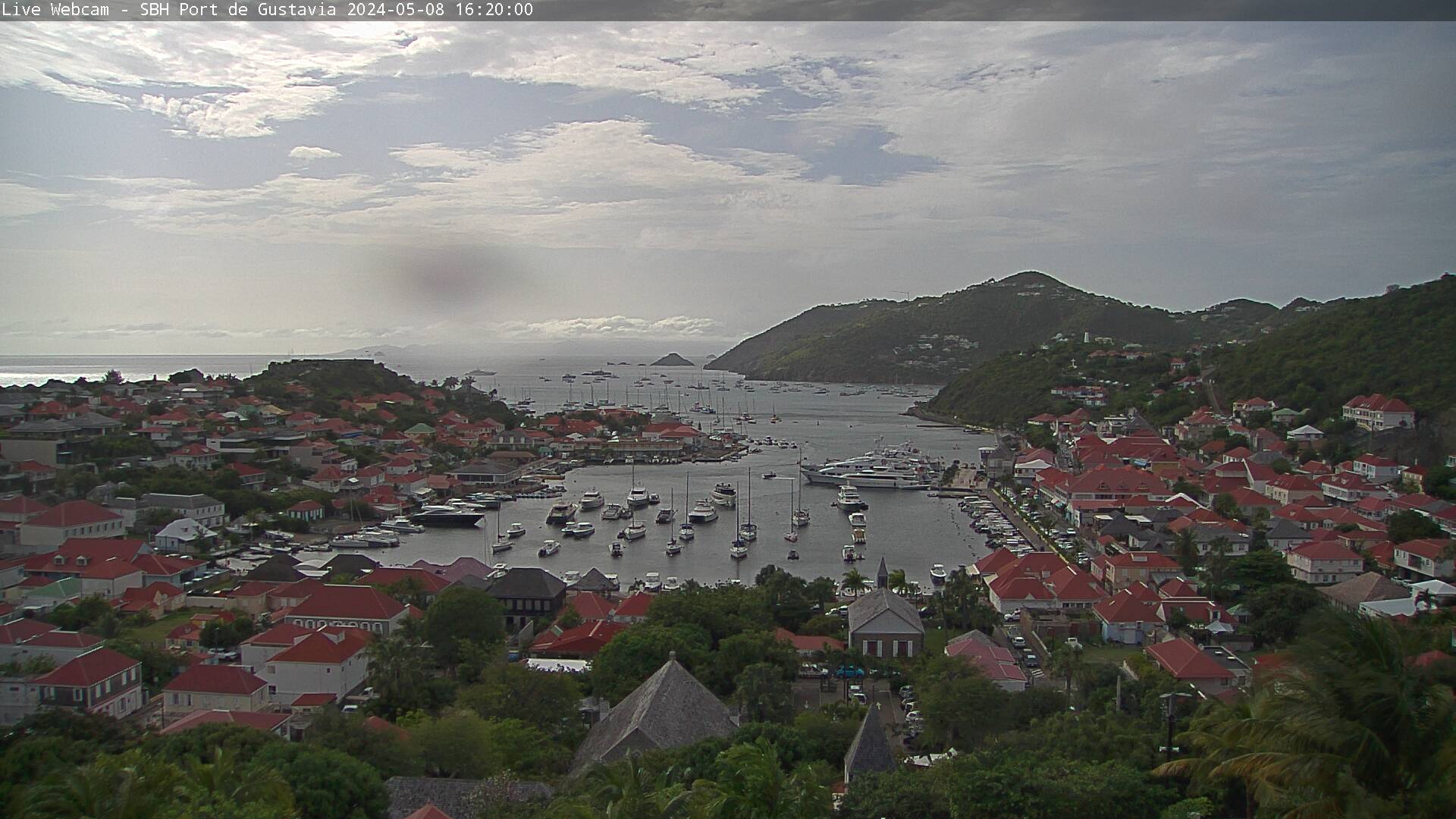 Webcam Port de Gustavia St Barthelemy